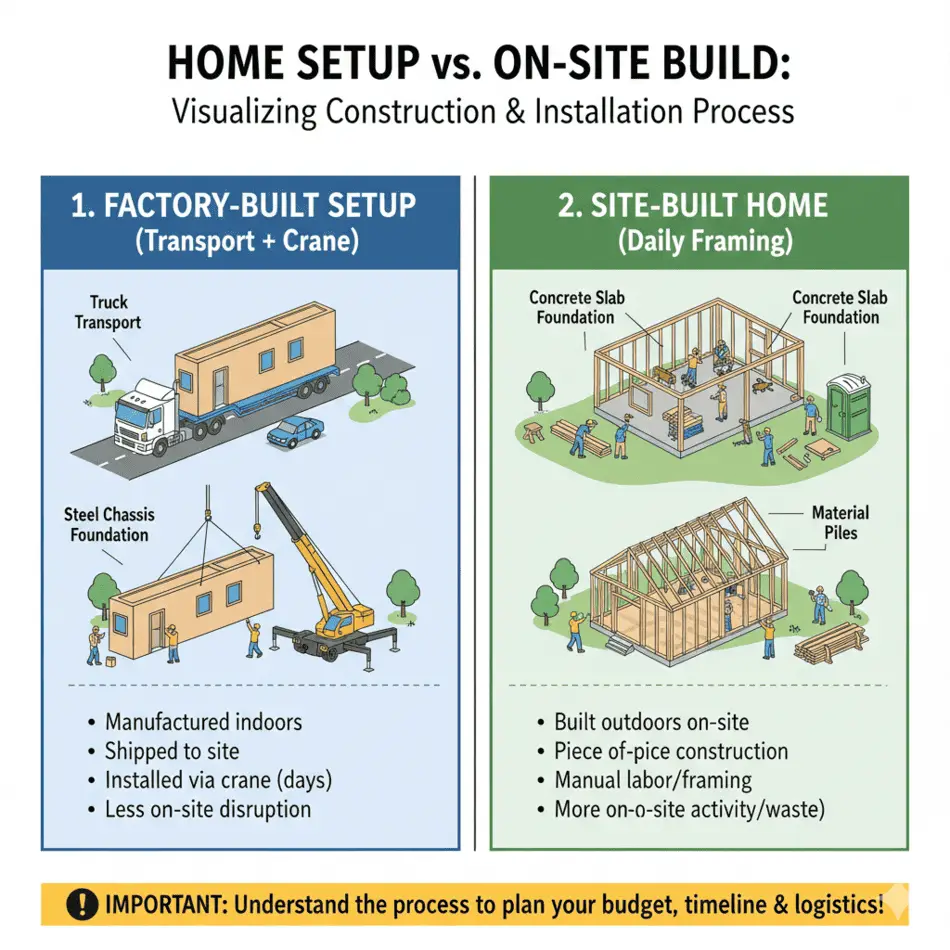 Setup vs On-Site Build