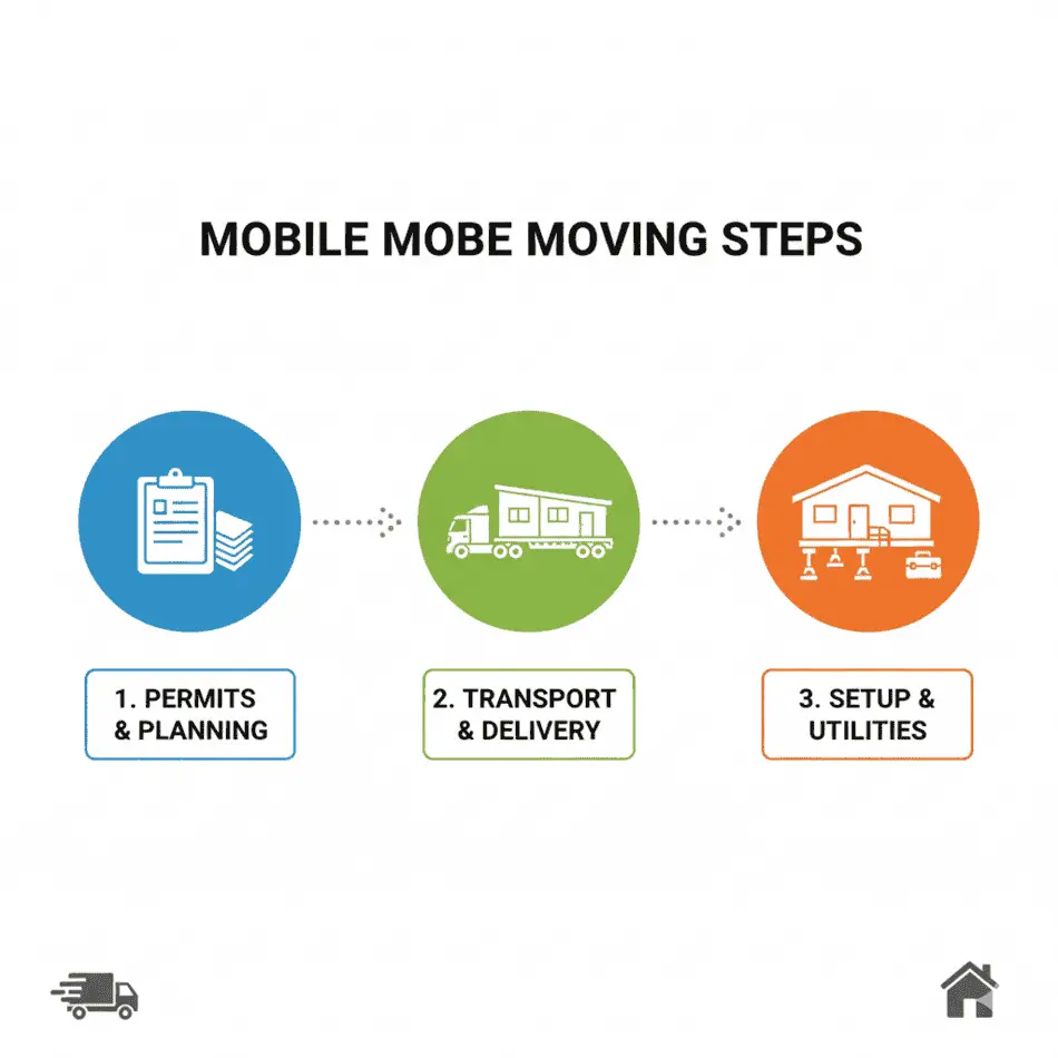Mobile Home Moving Steps