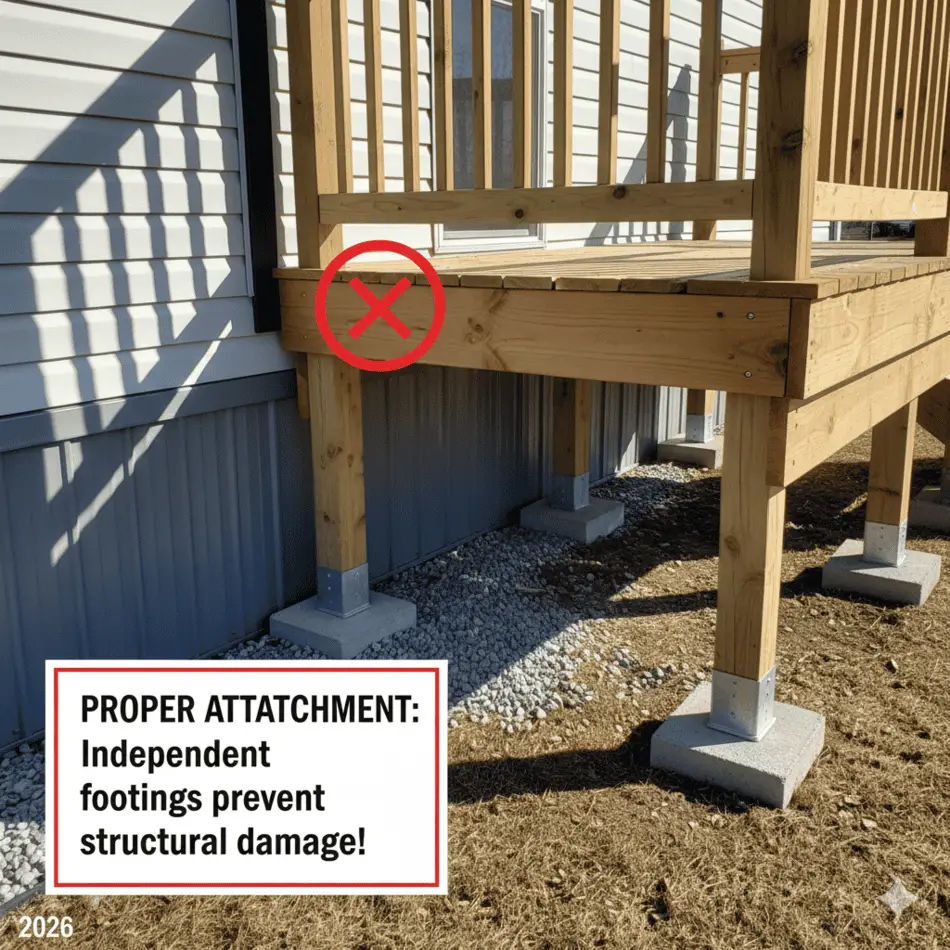 Independent Deck Footings
