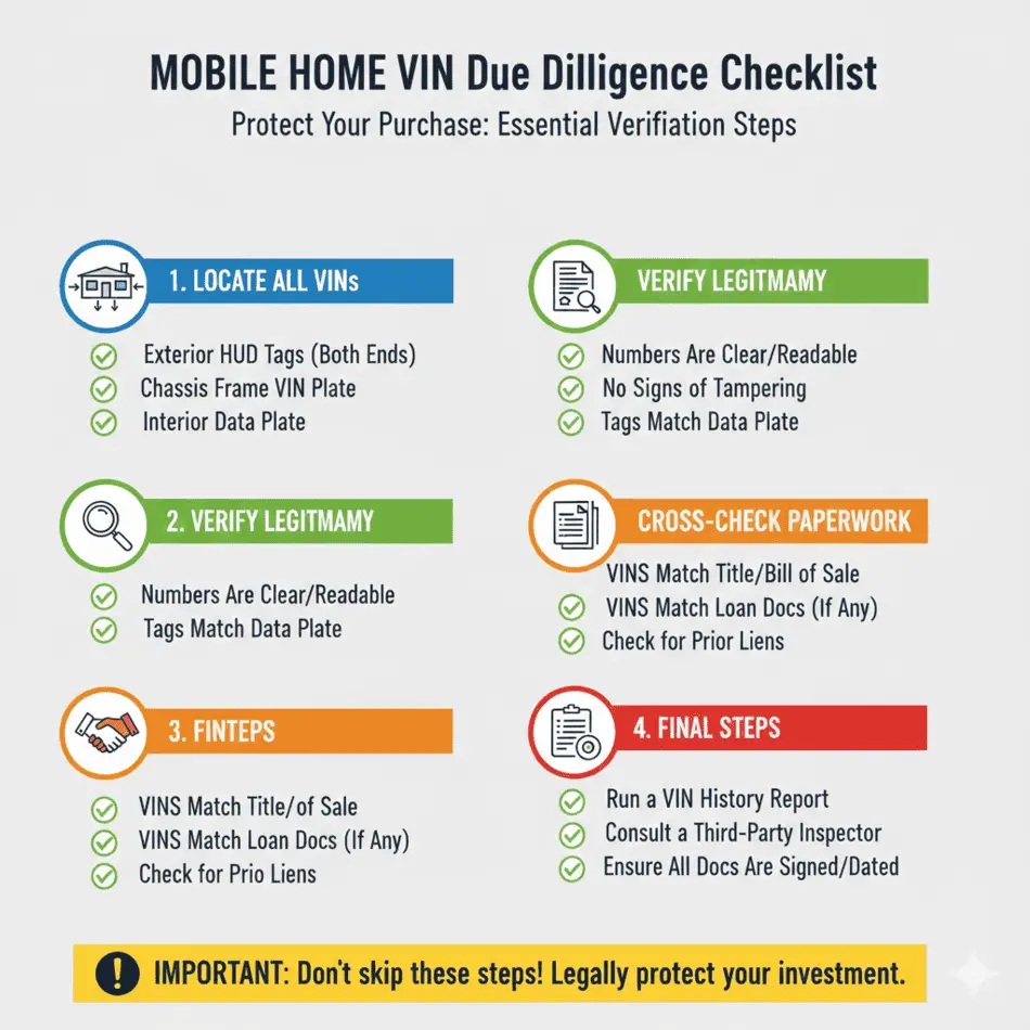 “VIN Due Diligence Checklist”