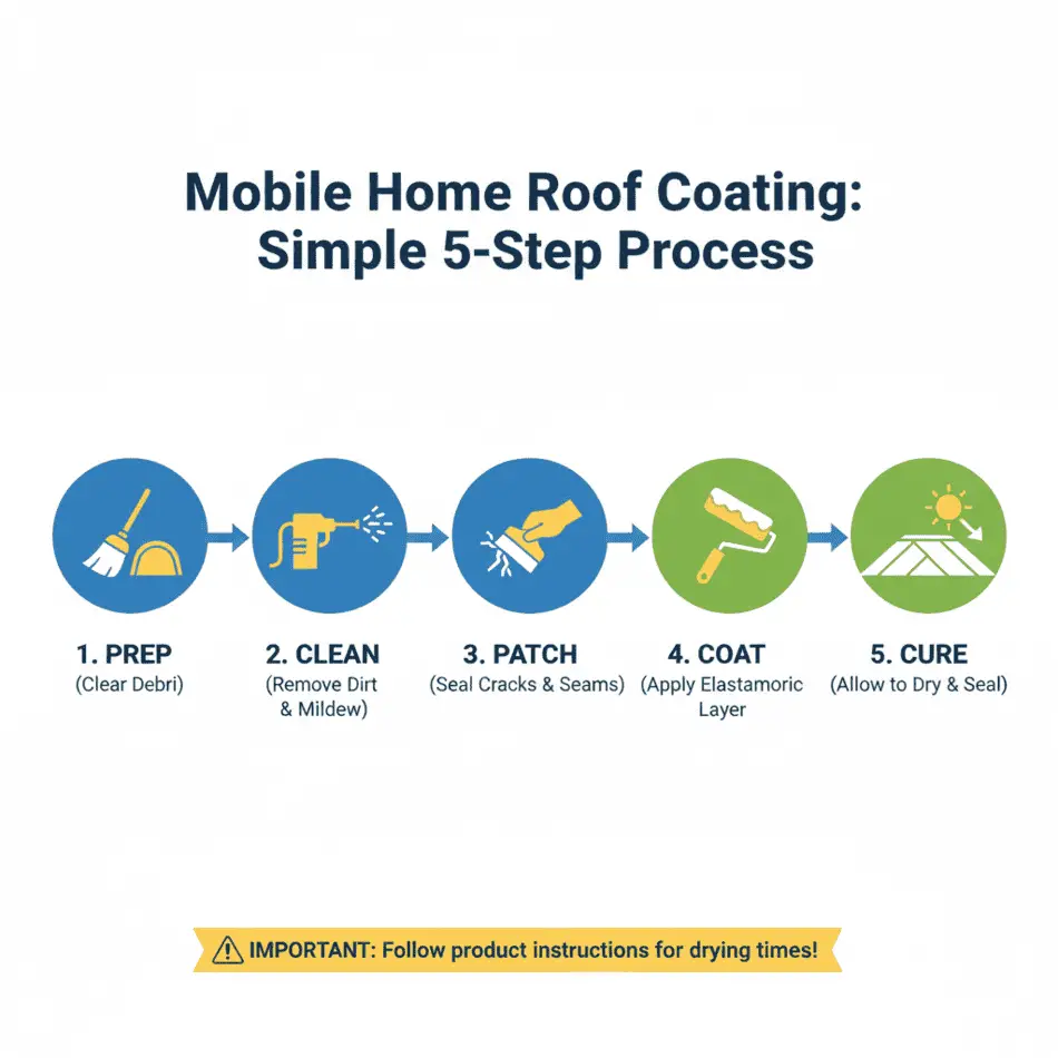 Roof Coating Step-by-Step