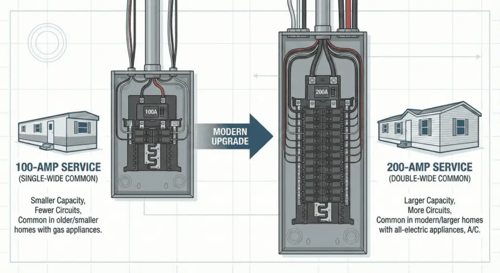 100 Amp vs 200 Amp Mobile Home Service