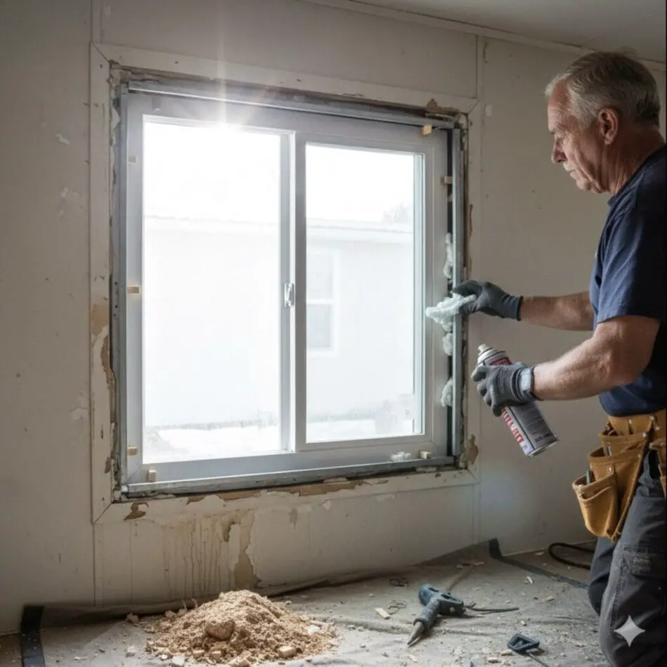 Inferior insert or pocket frame installation