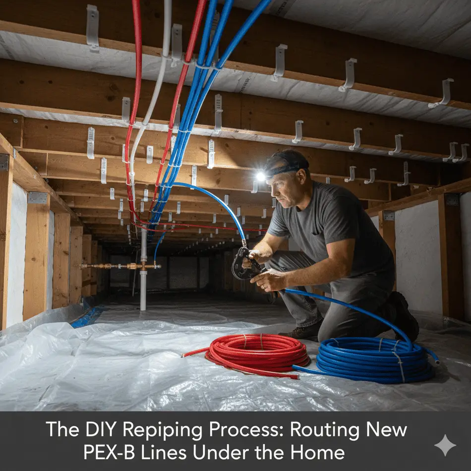 Finishing Up a Re-Plumb With PEX