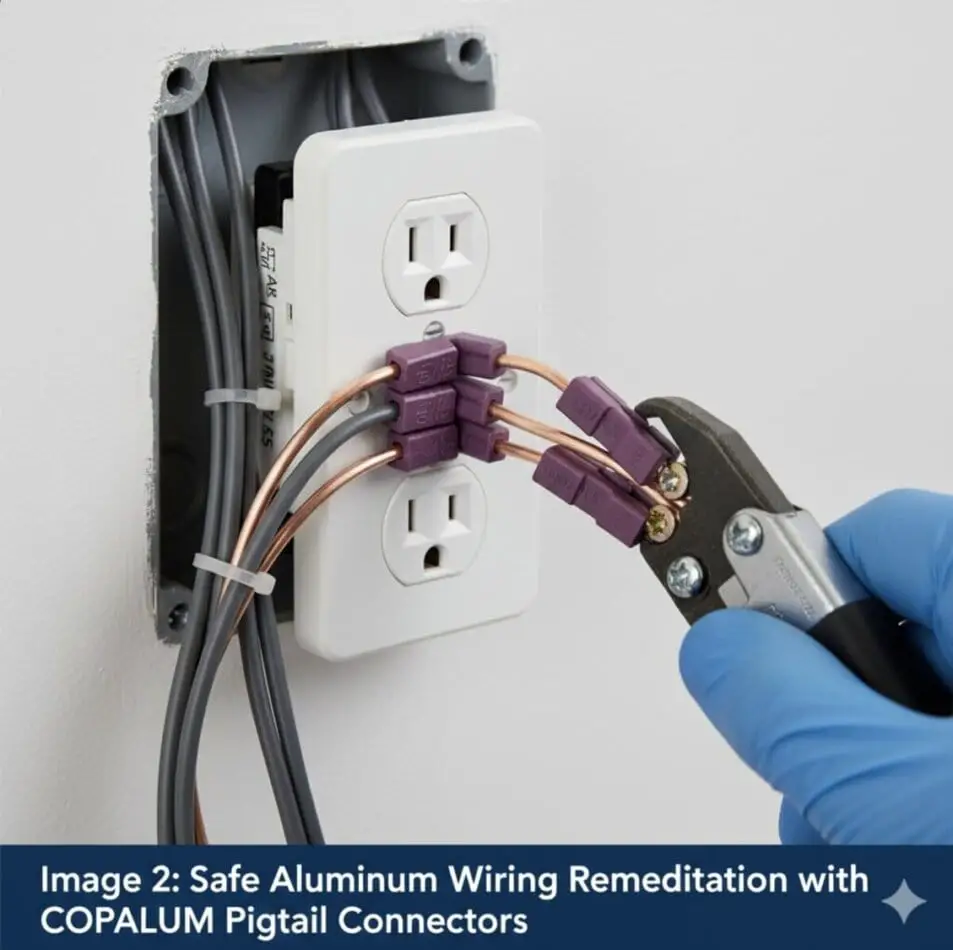 Correcting Old Aluminum Wiring at Plugs with Connectors