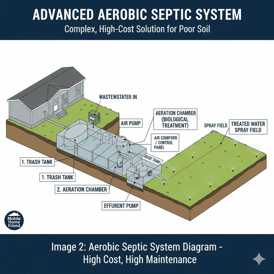 Mobile Home Advanced Aerobic Septic System