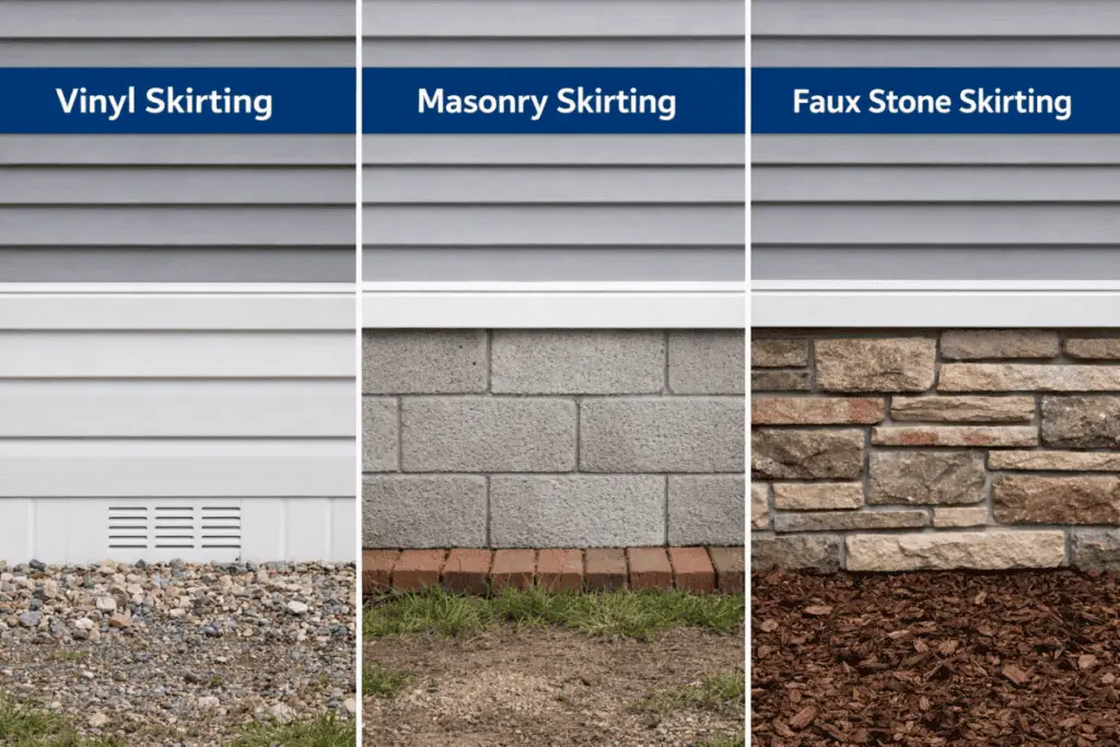 Skirting types comparison