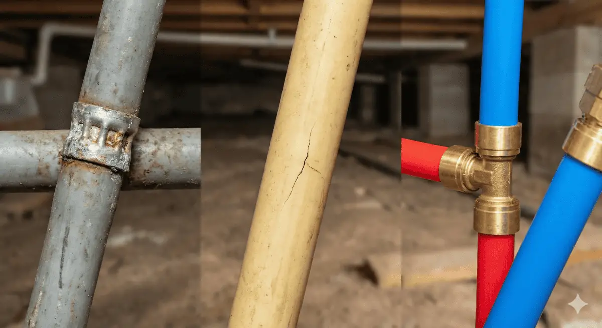 Comparison of Polybutylene, CPVC, and PEX plumbing pipes