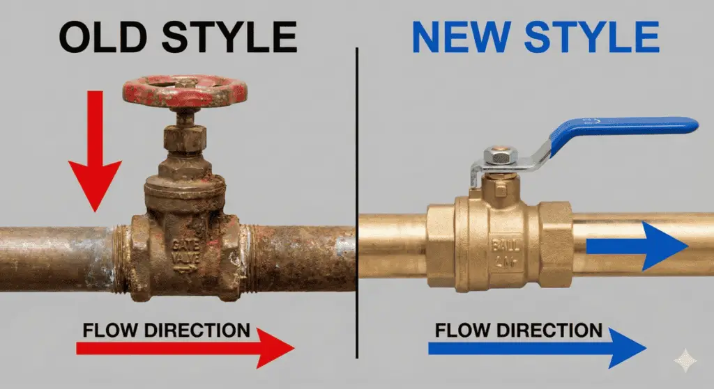 Difference between gate valve and ball valve for mobile homes