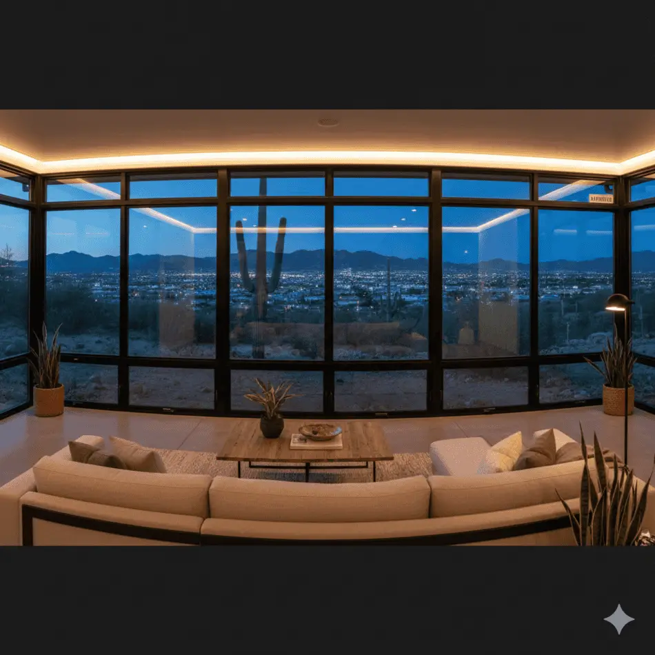 Modern mobile home window replacement with Marvin Infinity.