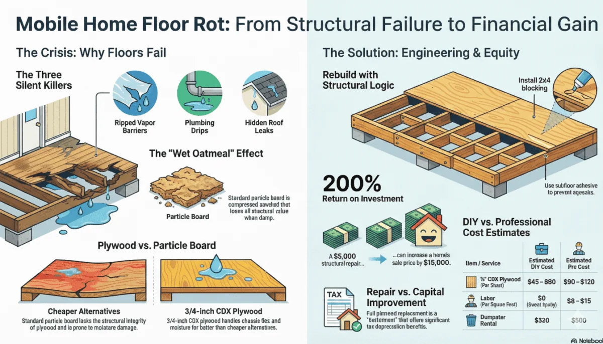 Mobile Home Floor Rot