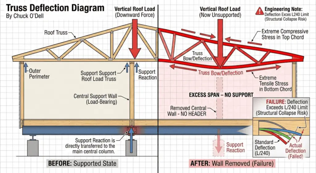 Truss Deflection Diagram